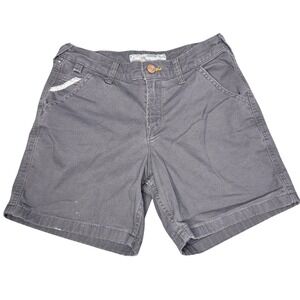 Ariat Rebar Perfect Rise Gray Work Shorts Womens Size 26 Stretch Cotton Blend